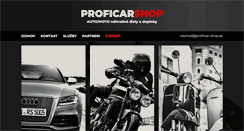 Desktop Screenshot of proficar-shop.sk